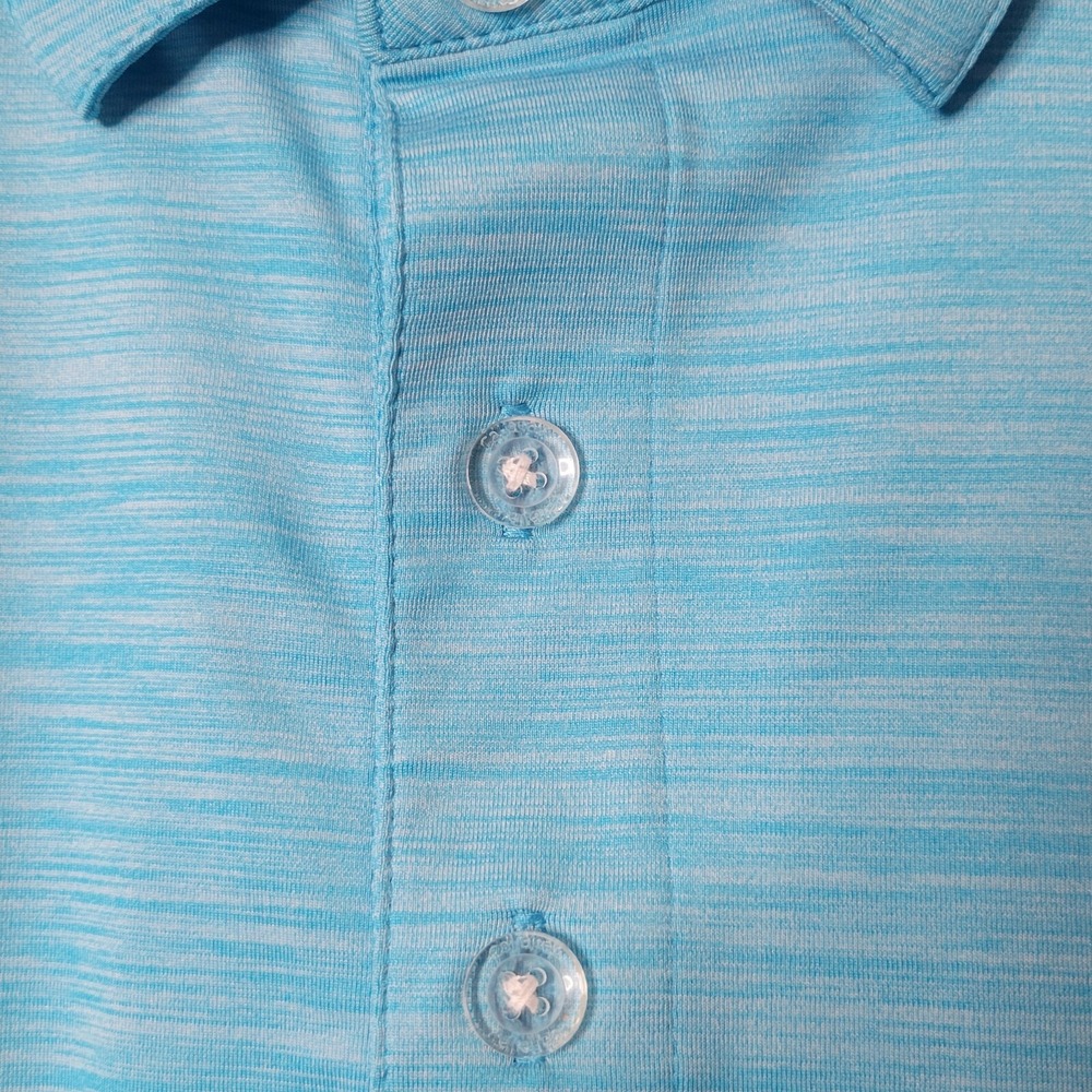 Callaway Men Size XL Blue Short Sleeve Opti Dri Polyester Blend Polo - Picture 3 of 7